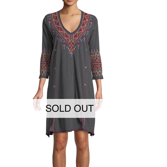 Johnny Was Marjan 3/4 Sleeve Tunic Dress - Picture 3 of 6